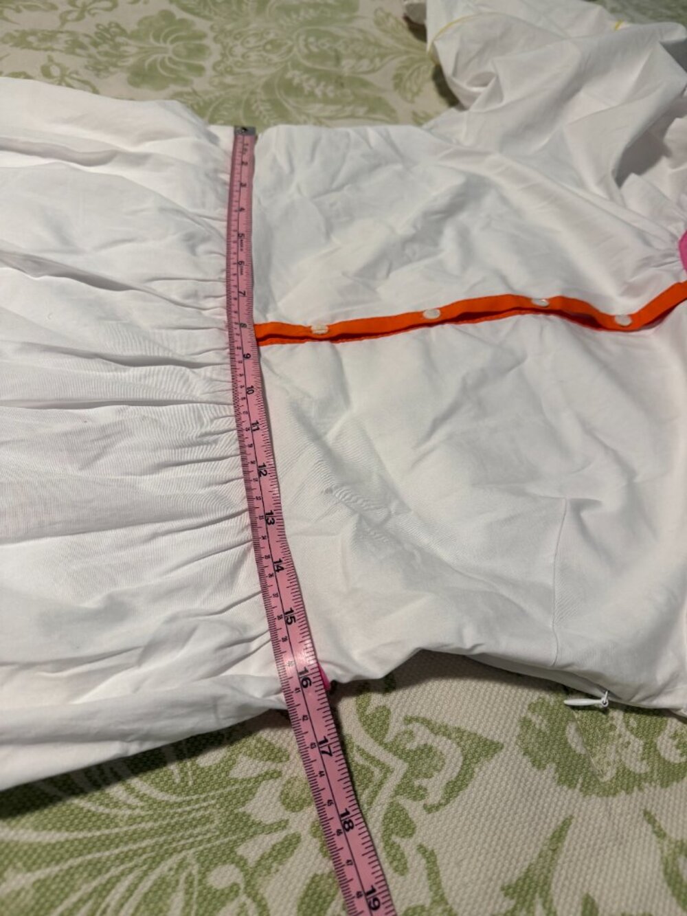 STAUD Demi Dress White Poplin Rainbow Trim Maxi Dress Tiered, Cotton, Small, NWT - Picture 7 of 10